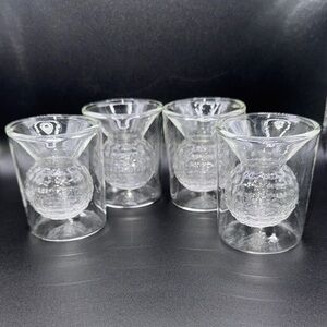Golf Ball Shot Glass Set of 4 Unbelievably Cool
